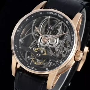 DONG HO AUDEMARS PIGUET TOURBILLON 26600CR CHE TAC OPENWORKED VO MA VANG HONG 41MM 9