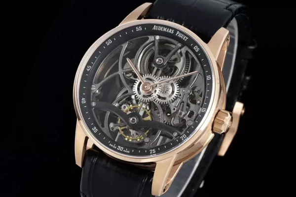 DONG HO AUDEMARS PIGUET TOURBILLON 26600CR CHE TAC OPENWORKED VO MA VANG HONG 41MM 9