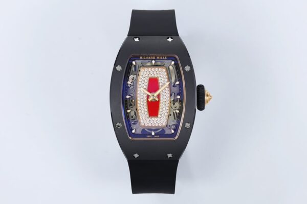 DONG HO NU RICHARD MILLE RM07 01 REP 11 VO GOM DEN MAT SO DO DINH DA ZF FACTORY 31.5MM x 12MM 1