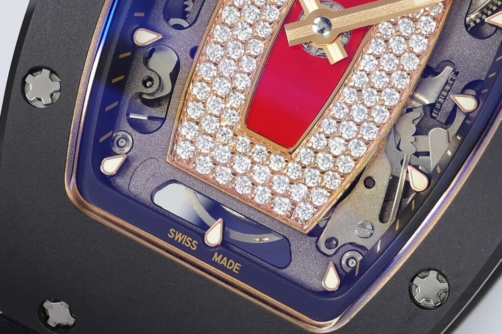 DONG HO NU RICHARD MILLE RM07 01 REP 11 VO GOM DEN MAT SO DO DINH DA ZF FACTORY 31.5MM x 12MM 6