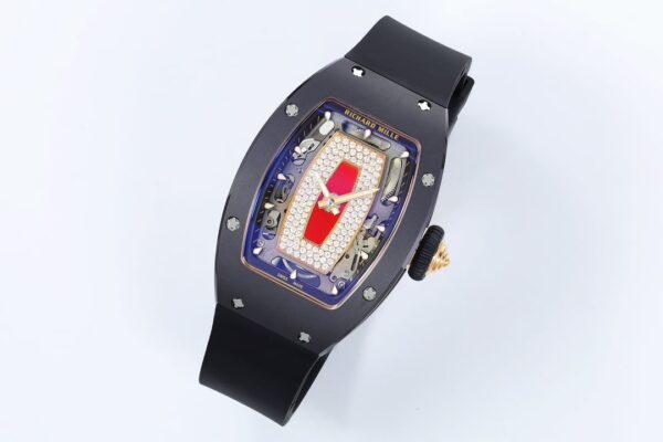DONG HO NU RICHARD MILLE RM07 01 REP 11 VO GOM DEN MAT SO DO DINH DA ZF FACTORY 31.5MM x 12MM 9
