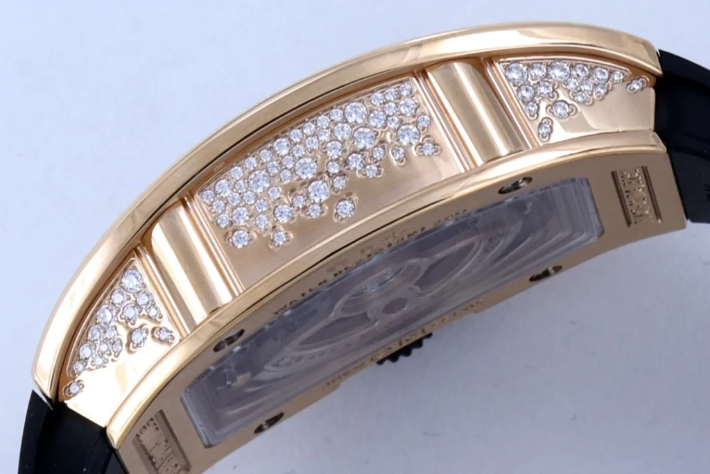DONG HO NU RICHARD MILLE RM07 01 REPLICA CAO CAP DINH DA MAT DEN MA VANG HONG ZF FACTORY 36MM 4