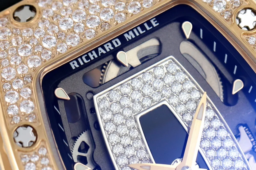 DONG HO NU RICHARD MILLE RM07 01 REPLICA CAO CAP DINH DA MAT DEN MA VANG HONG ZF FACTORY 36MM 7