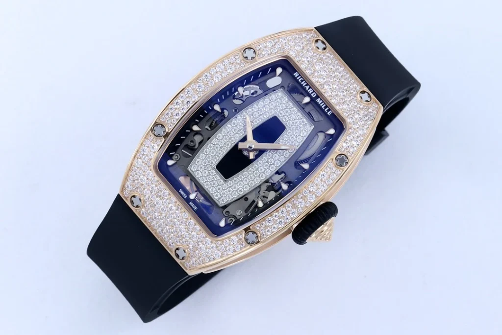 DONG HO NU RICHARD MILLE RM07 01 REPLICA CAO CAP DINH DA MAT DEN MA VANG HONG ZF FACTORY 36MM 8