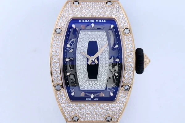 DONG HO NU RICHARD MILLE RM07 01 REPLICA CAO CAP DINH DA MAT DEN MA VANG HONG ZF FACTORY 36MM 9