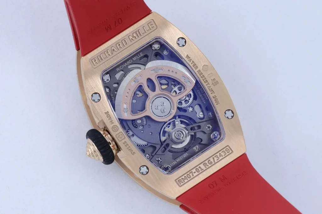 DONG HO NU RICHARD MILLE RM07 01 REPLICA CAO CAP DINH DA MAT DO MA VANG HONG ZF FACTORY 36MM 2
