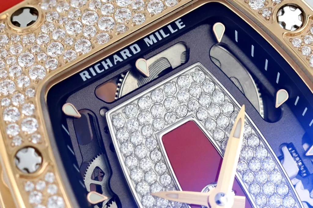 DONG HO NU RICHARD MILLE RM07 01 REPLICA CAO CAP DINH DA MAT DO MA VANG HONG ZF FACTORY 36MM 6