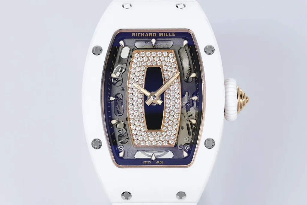 DONG HO NU RICHARD MILLE RM07 01 REPLICA VO GOM TRANG MAT SO DEN DINH DA ZF FACTORY 31.5MM x 12MM 9