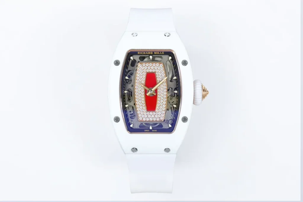 DONG HO NU RICHARD MILLE RM07 01 REPLICA VO GOM TRANG MAT SO DO DINH DA ZF FACTORY 31.5MM x 12MM 1