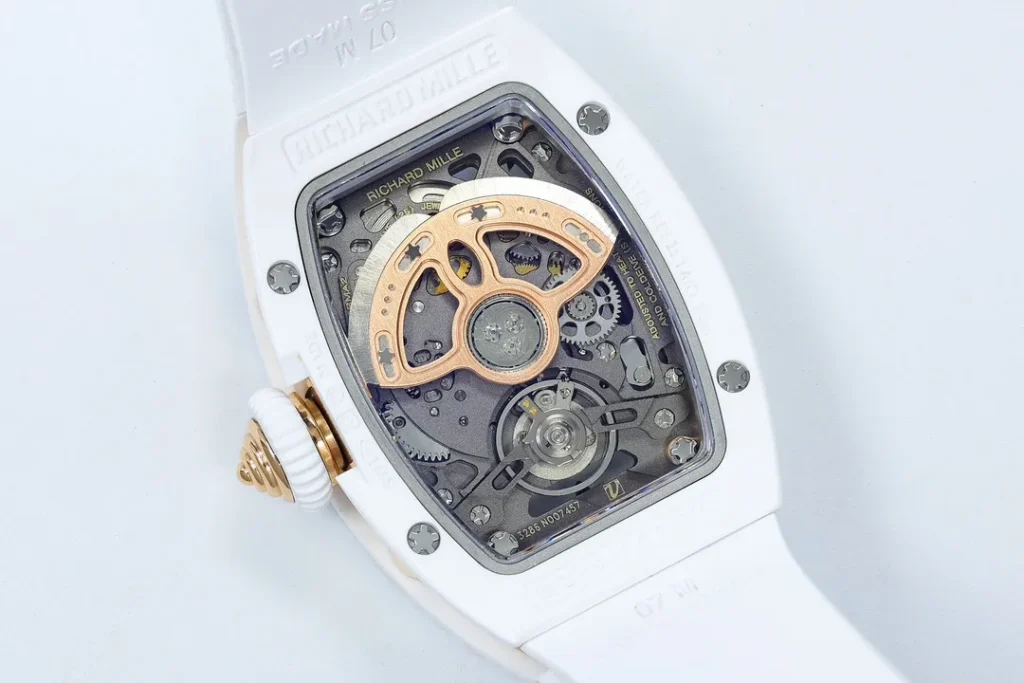 DONG HO NU RICHARD MILLE RM07 01 REPLICA VO GOM TRANG MAT SO DO DINH DA ZF FACTORY 31.5MM x 12MM 3