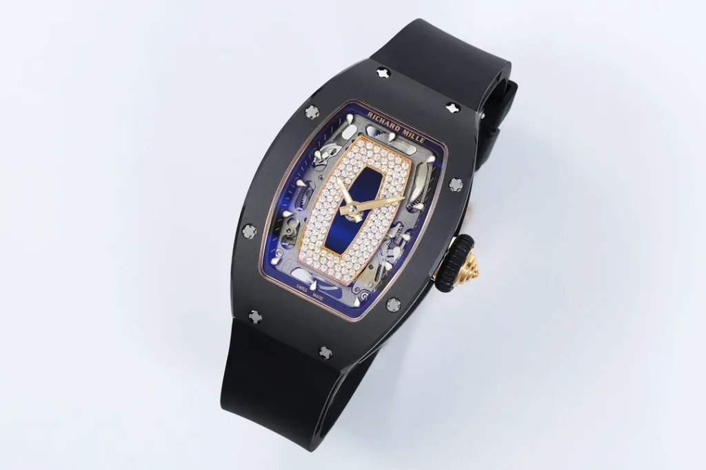 DONG HO NU RICHARD MILLE RM07 REPLICA VO GOM DEN MAT SO DEN DINH DA ZF FACTORY 31.5MM x 12MM 1