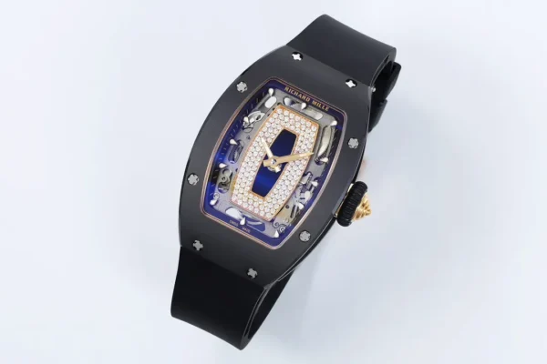 DONG HO NU RICHARD MILLE RM07 REPLICA VO GOM DEN MAT SO DEN DINH DA ZF FACTORY 31.5MM x 12MM 1