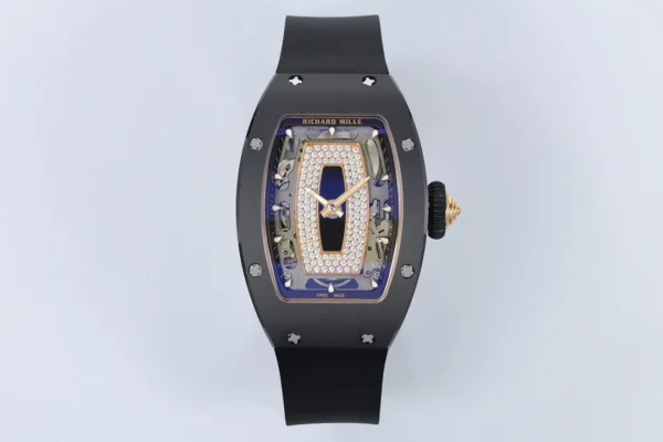 DONG HO NU RICHARD MILLE RM07 REPLICA VO GOM DEN MAT SO DEN DINH DA ZF FACTORY 31.5MM x 12MM 9