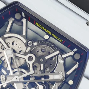 DONG HO RICHARD MILLE 35 01 REPLICA 11 VO CARBON TRANG MAT SKELETON AUTOMATIC ZF FACTORY 49.9mm x 43mm 2