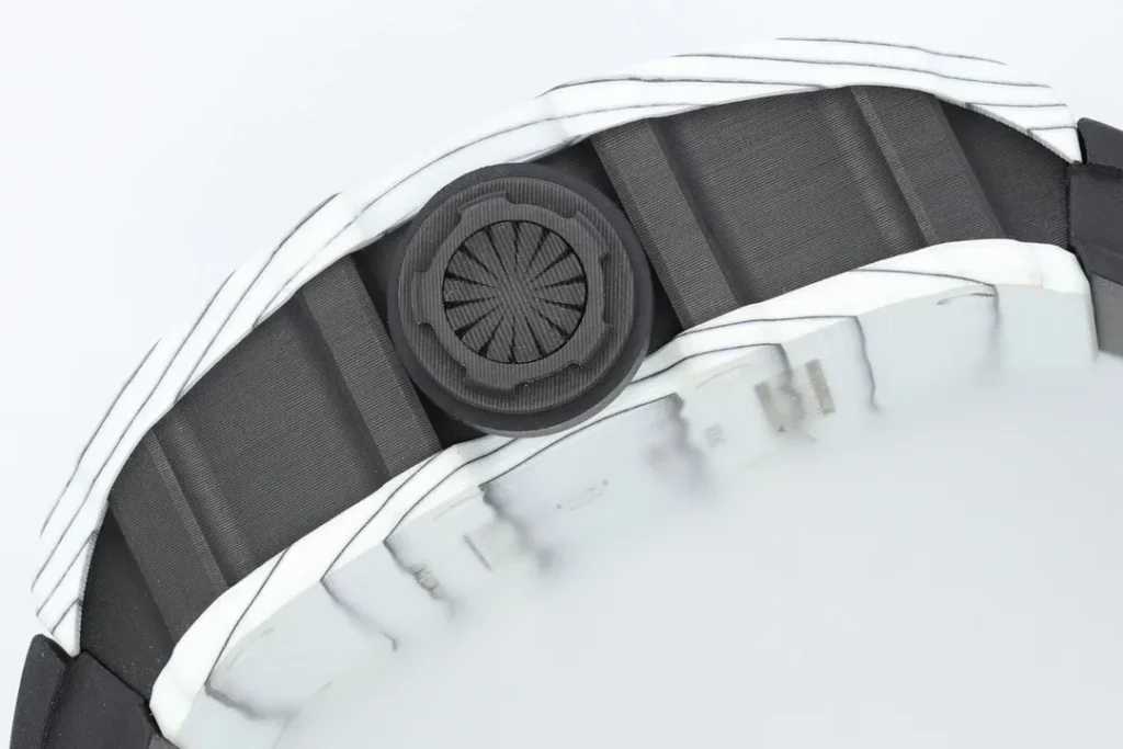 DONG HO RICHARD MILLE 35 01 REPLICA 11 VO CARBON TRANG MAT SKELETON AUTOMATIC ZF FACTORY 49.9mm x 43mm 4