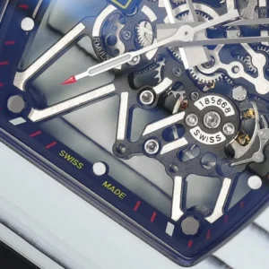 DONG HO RICHARD MILLE 35 01 REPLICA 11 VO CARBON TRANG MAT SKELETON AUTOMATIC ZF FACTORY 49.9mm x 43mm 7