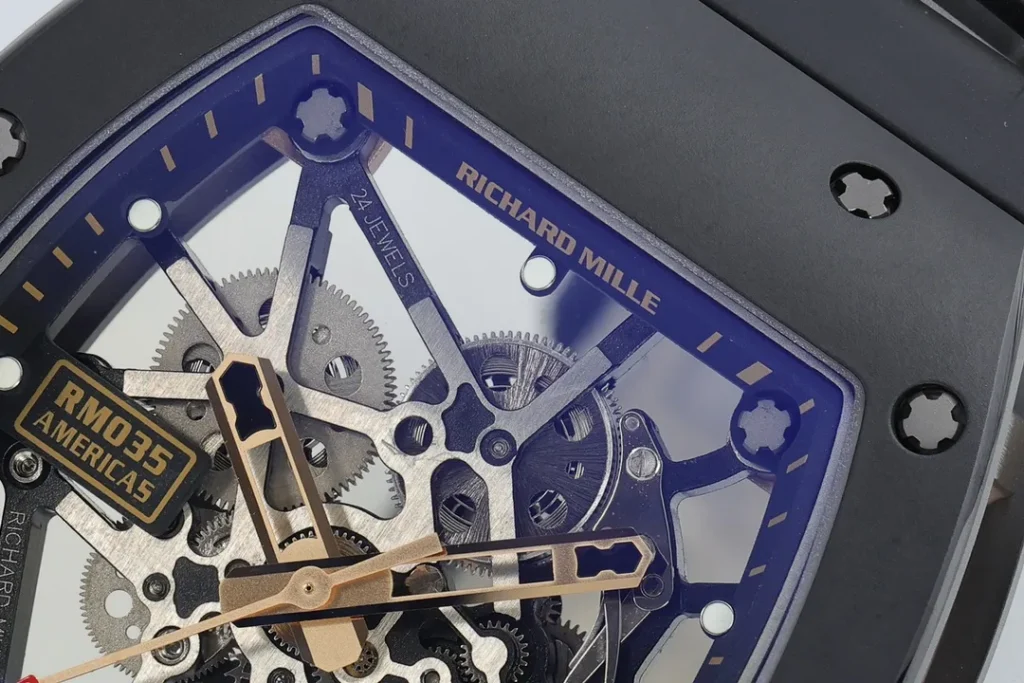 DONG HO RICHARD MILLE REPLICA RM035 AMERICAS TORO VO GOM DEN TOURBILLON ZF FACTORY 40X48MM 7