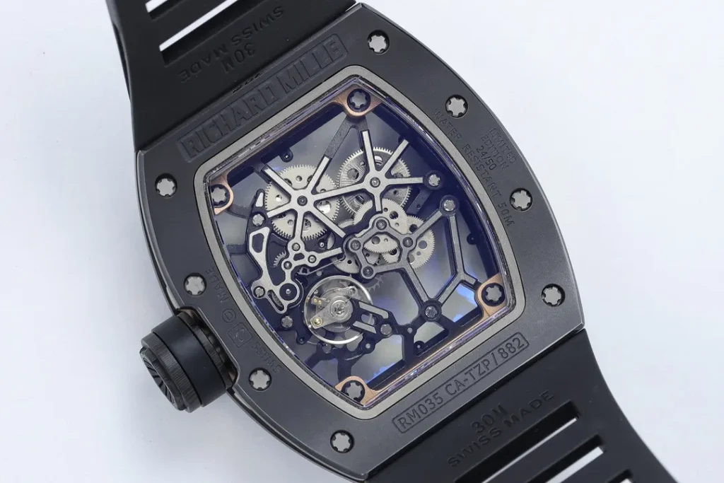 DONG HO RICHARD MILLE REPLICA RM035 AMERICAS TORO VO GOM DEN TOURBILLON ZF FACTORY 40X48MM 8