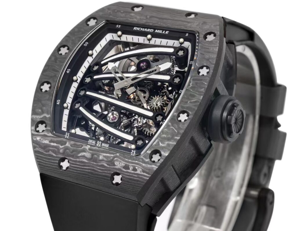 DONG HO RICHARD MILLE RM59 01 CHE TAC VO CARBON DEN MAT SO MAU DEN TOURBILLON 43x50MM 6