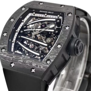 DONG HO RICHARD MILLE RM59 01 CHE TAC VO CARBON DEN MAT SO MAU DEN TOURBILLON 43x50MM 6