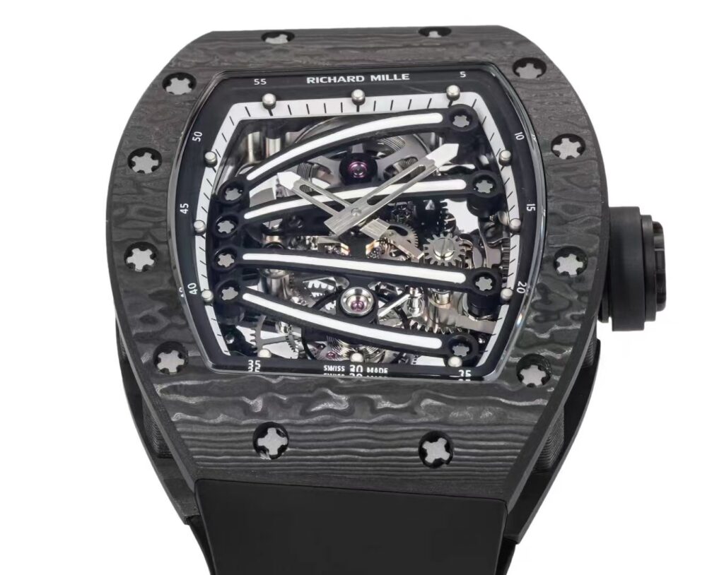 DONG HO RICHARD MILLE RM59 01 CHE TAC VO CARBON DEN MAT SO MAU DEN TOURBILLON 43x50MM 8