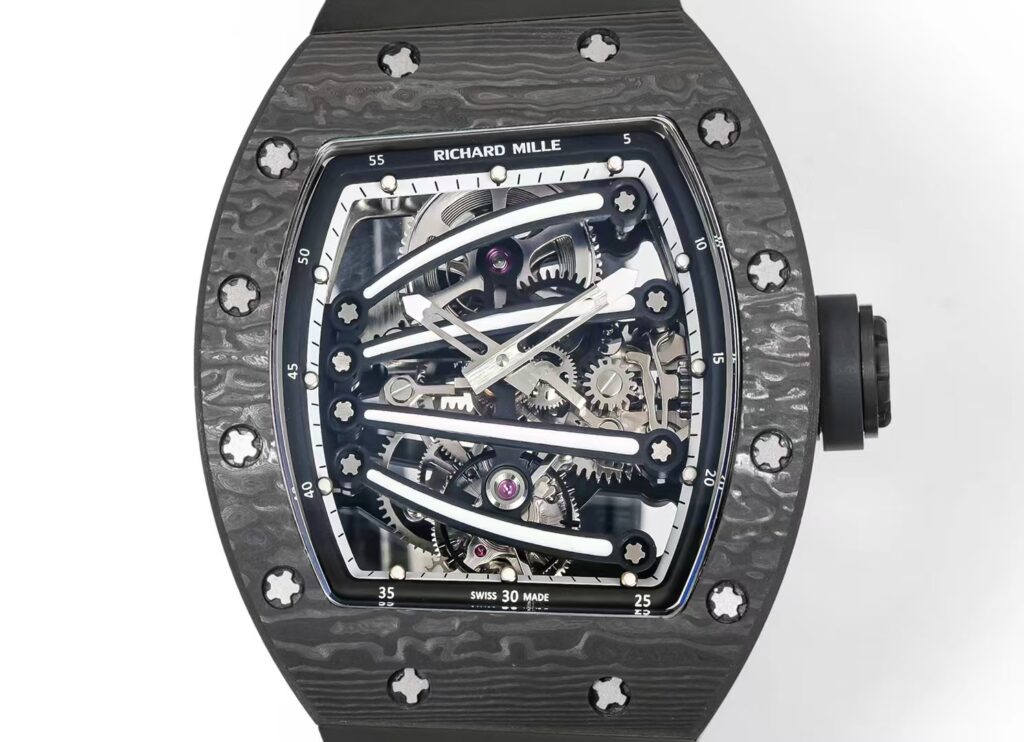 DONG HO RICHARD MILLE RM59 01 CHE TAC VO CARBON DEN MAT SO MAU DEN TOURBILLON 43x50MM 9