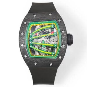 DONG HO RICHARD MILLE RM59 01 REP 11 VO CARBON DEN MAT XANH LA TOURBILLON 43X50MM 1