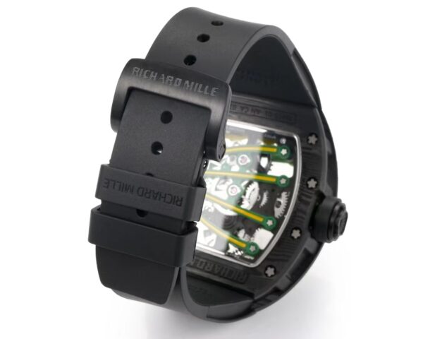 DONG HO RICHARD MILLE RM59 01 REP 11 VO CARBON DEN MAT XANH LA TOURBILLON 43X50MM 2
