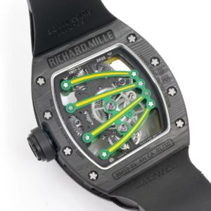 DONG HO RICHARD MILLE RM59 01 REP 11 VO CARBON DEN MAT XANH LA TOURBILLON 43X50MM 3