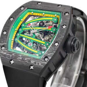 DONG HO RICHARD MILLE RM59 01 REP 11 VO CARBON DEN MAT XANH LA TOURBILLON 43X50MM 6