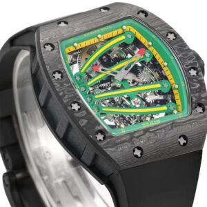 DONG HO RICHARD MILLE RM59 01 REP 11 VO CARBON DEN MAT XANH LA TOURBILLON 43X50MM 7