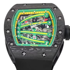 DONG HO RICHARD MILLE RM59 01 REP 11 VO CARBON DEN MAT XANH LA TOURBILLON 43X50MM 8