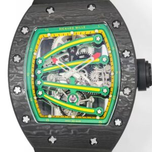 DONG HO RICHARD MILLE RM59 01 REP 11 VO CARBON DEN MAT XANH LA TOURBILLON 43X50MM 9