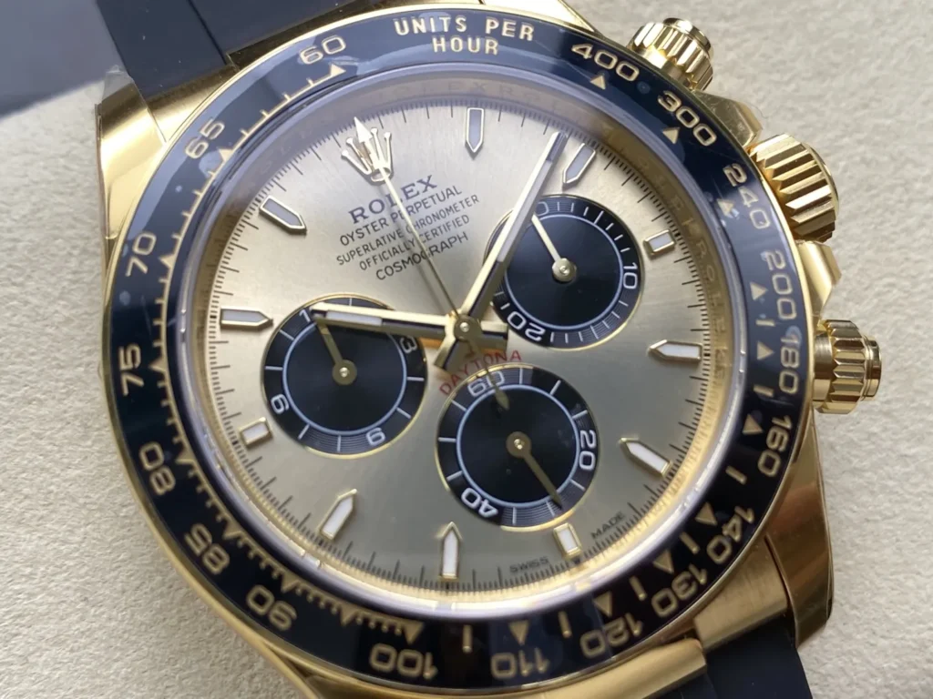 DONG HO ROLEX COSMOGRAPH DAYTONA M126518LN 0012 REP MA VANG DAY OYSTERFLEX VS FACTORY 7