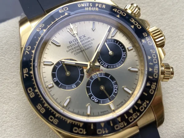 DONG HO ROLEX COSMOGRAPH DAYTONA M126518LN 0012 REP MA VANG DAY OYSTERFLEX VS FACTORY 7