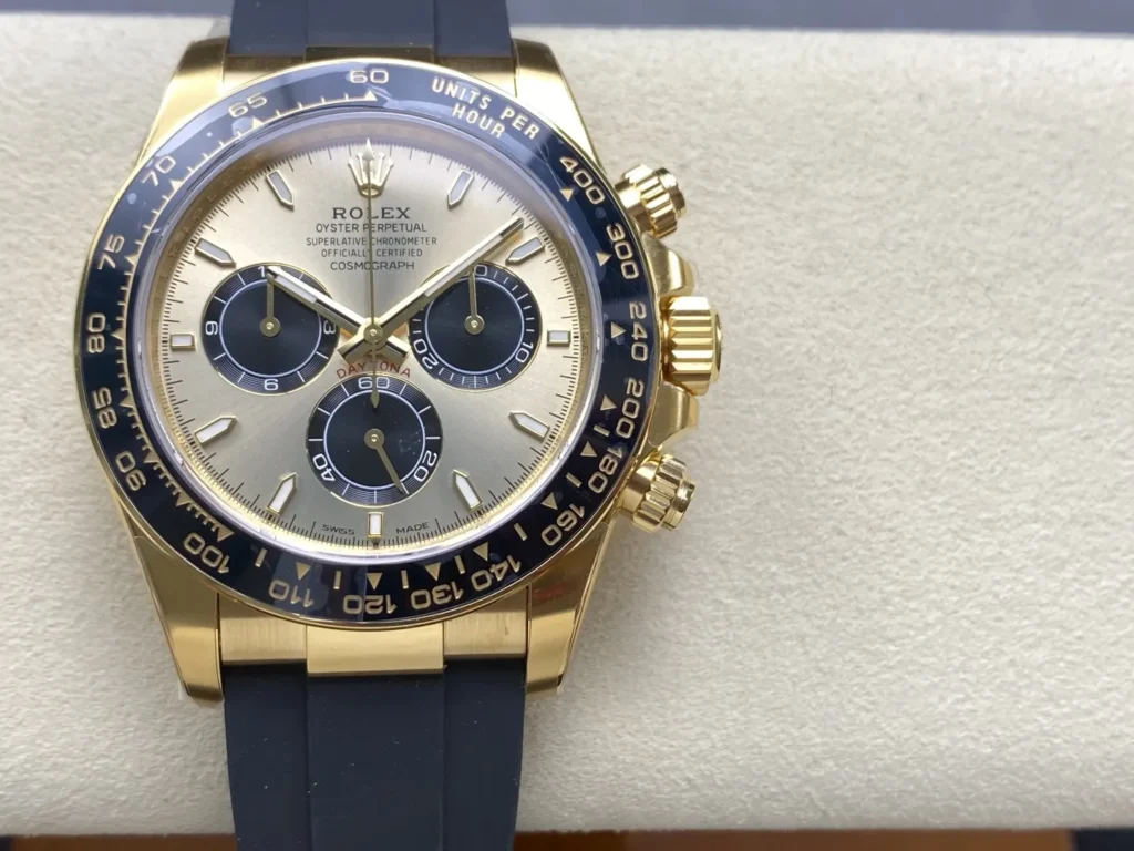 DONG HO ROLEX COSMOGRAPH DAYTONA M126518LN 0012 REP MA VANG DAY OYSTERFLEX VS FACTORY 9