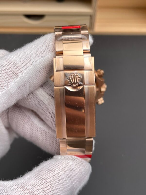 DONG HO ROLEX DAYTONA 126505 0003 REPLICA CHRONOGRAPH MA VANG HONG MAT SUNDUST 40MM 2