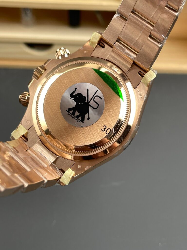 DONG HO ROLEX DAYTONA 126505 0003 REPLICA CHRONOGRAPH MA VANG HONG MAT SUNDUST 40MM 4