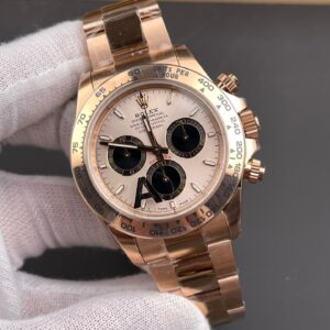 DONG HO ROLEX DAYTONA 126505 0003 REPLICA CHRONOGRAPH MA VANG HONG MAT SUNDUST 40MM 8