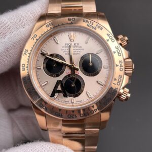 DONG HO ROLEX DAYTONA 126505 0003 REPLICA CHRONOGRAPH MA VANG HONG MAT SUNDUST 40MM 9