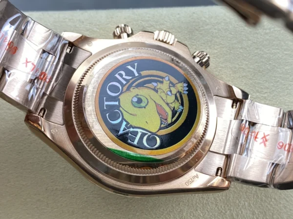 DONG HO ROLEX DAYTONA 126505 0005 REPLICA MA VANG HONG MAT SO CHOCOLATE COC DA QUANG QF FACTORY 40MM 3