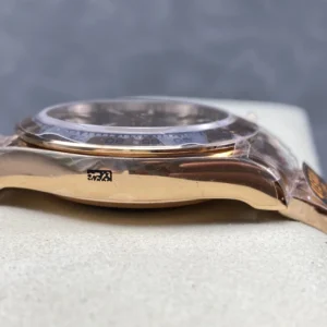 DONG HO ROLEX DAYTONA 126505 0005 REPLICA MA VANG HONG MAT SO CHOCOLATE COC DA QUANG QF FACTORY 40MM 4