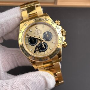 DONG HO ROLEX DAYTONA 126508 0006 BEST REPLICA MA VANG MAT SO MAU VANG 40MM 10
