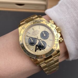 DONG HO ROLEX DAYTONA 126508 0006 BEST REPLICA MA VANG MAT SO MAU VANG 40MM 2
