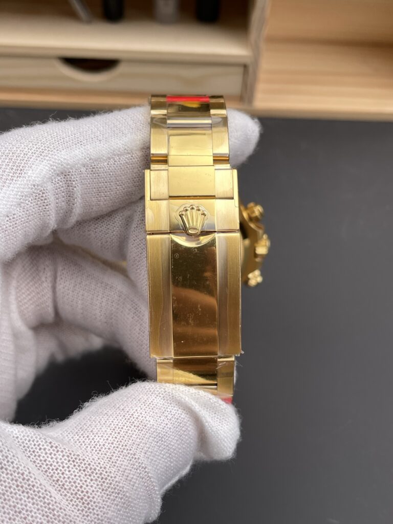 DONG HO ROLEX DAYTONA 126508 0006 BEST REPLICA MA VANG MAT SO MAU VANG 40MM 3