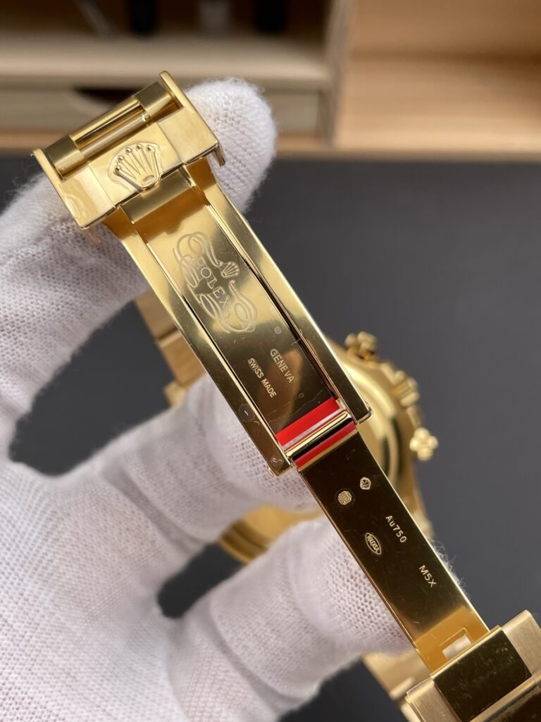 DONG HO ROLEX DAYTONA 126508 0006 BEST REPLICA MA VANG MAT SO MAU VANG 40MM 4