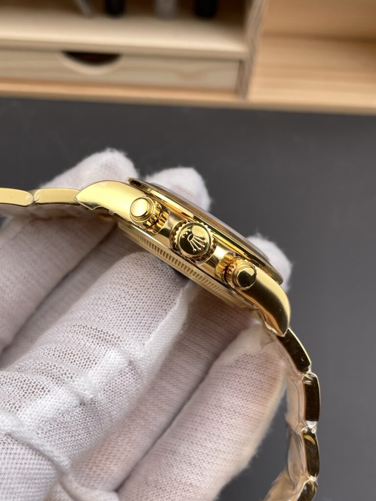 DONG HO ROLEX DAYTONA 126508 0006 BEST REPLICA MA VANG MAT SO MAU VANG 40MM 7