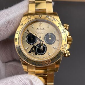 DONG HO ROLEX DAYTONA 126508 0006 BEST REPLICA MA VANG MAT SO MAU VANG 40MM 9