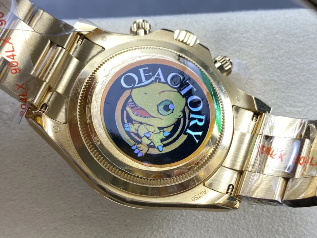 DONG HO ROLEX DAYTONA 126508 0008 REPLICA 11 MAT SO XANH LUC BAO MA VANG QF FACTORY 40MM 3
