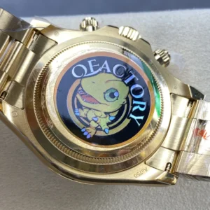 DONG HO ROLEX DAYTONA 126508 0008 REPLICA 11 MAT SO XANH LUC BAO MA VANG QF FACTORY 40MM 3